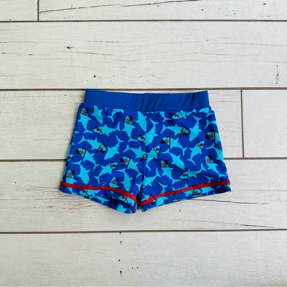 NWOT Urban Rascals Shark 🦈 Swim Shorts 12-18 Months - Picture 2 of 4